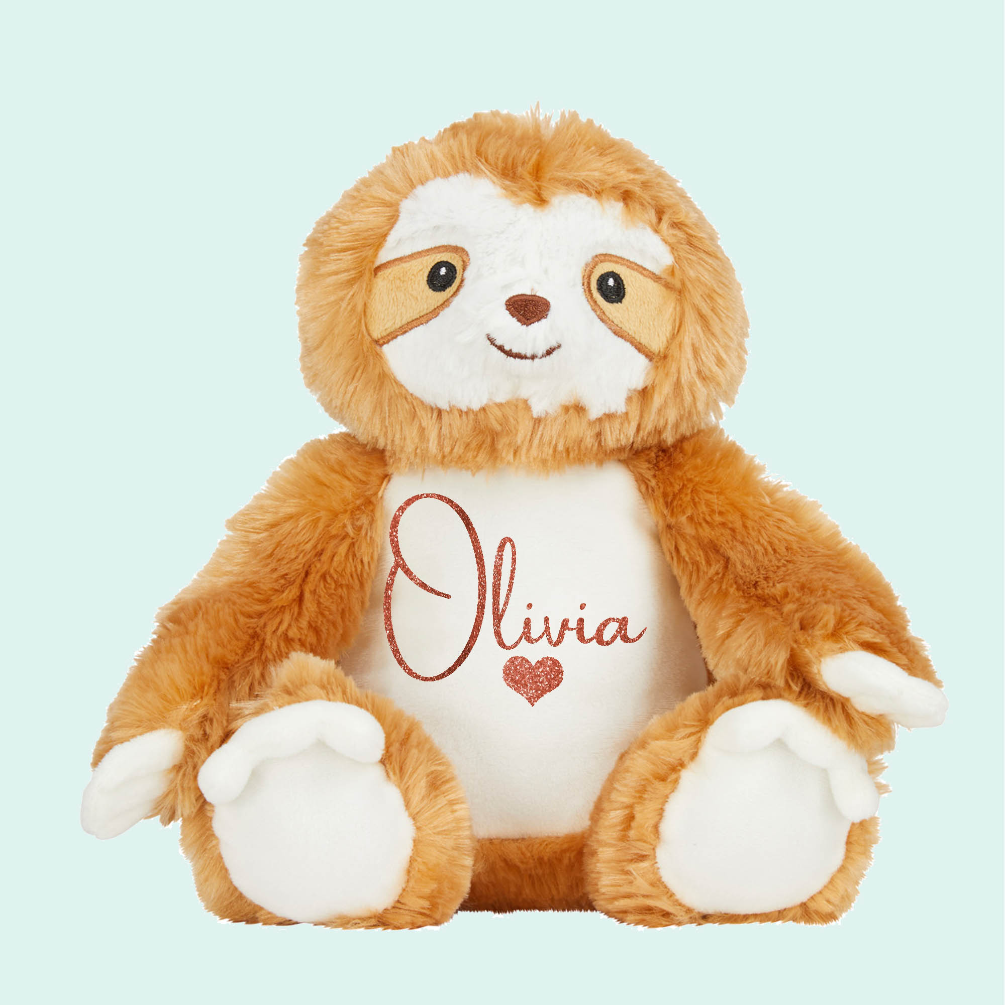 personalised sloth Personalised Name Teddy - 28 styles to choose from!