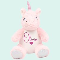 personalised unicorn Personalised Name Teddy - 28 styles to choose from!