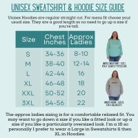 Size guide hoodie Sweatshirt Nevermore Academy Sweatshirt