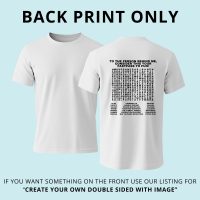 15 Wordsearch Tshirt for Ride Queues
