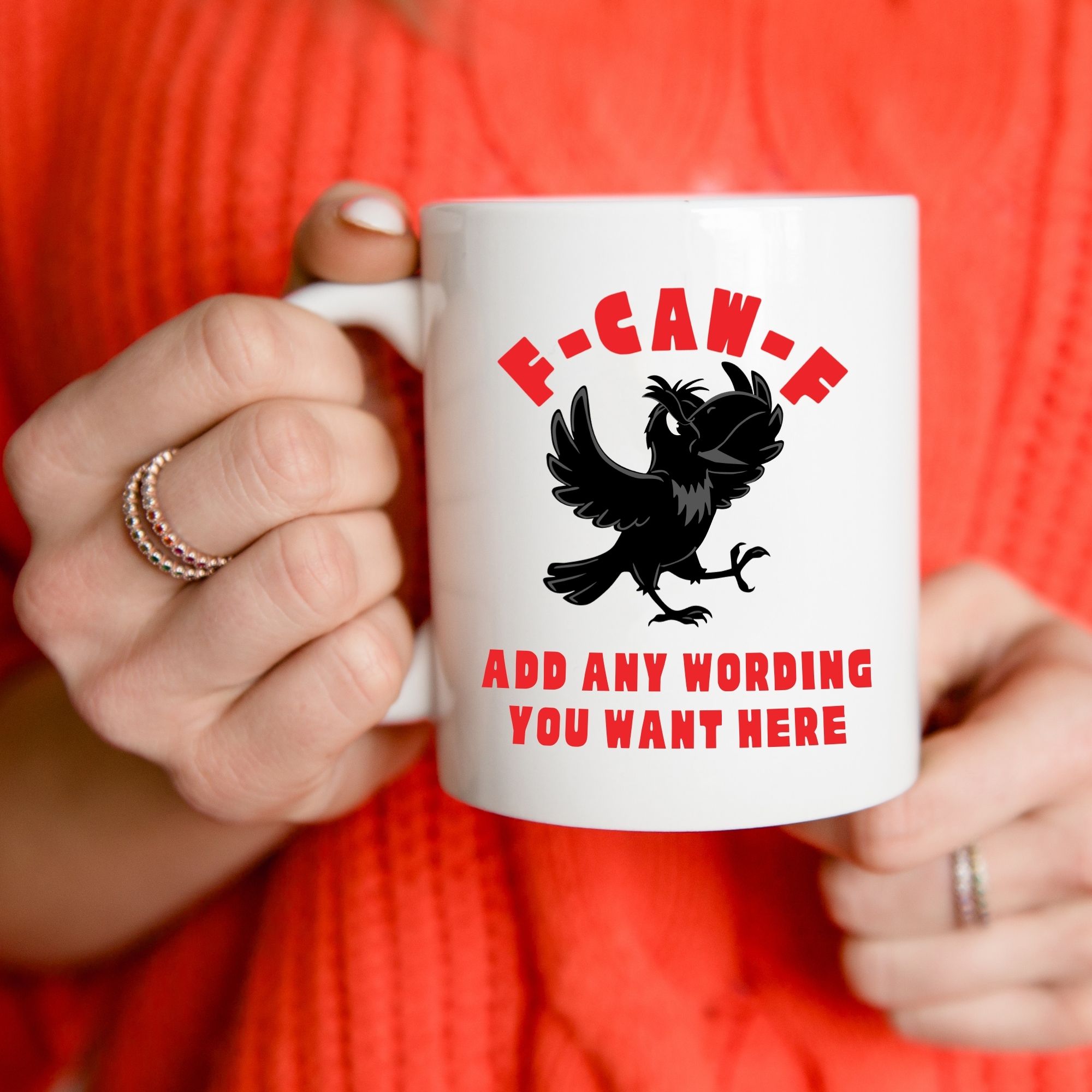 f-caw-f chicken or crow F-Caw-F mug