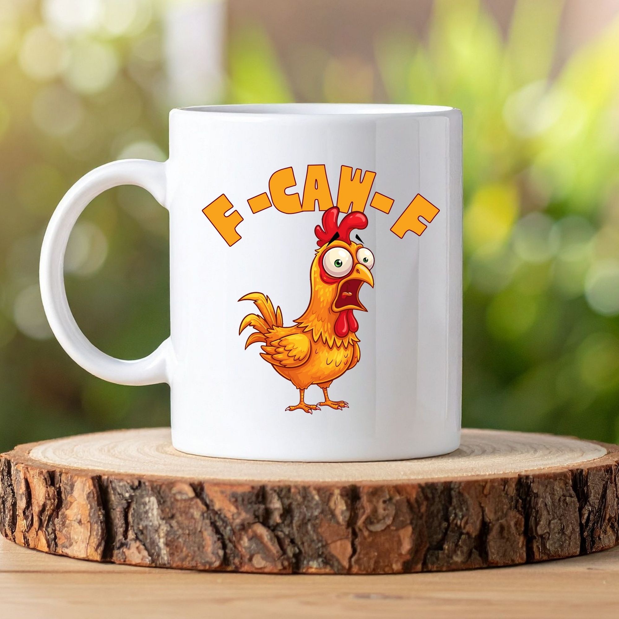 f-caw-f chicken or crow F-Caw-F mug