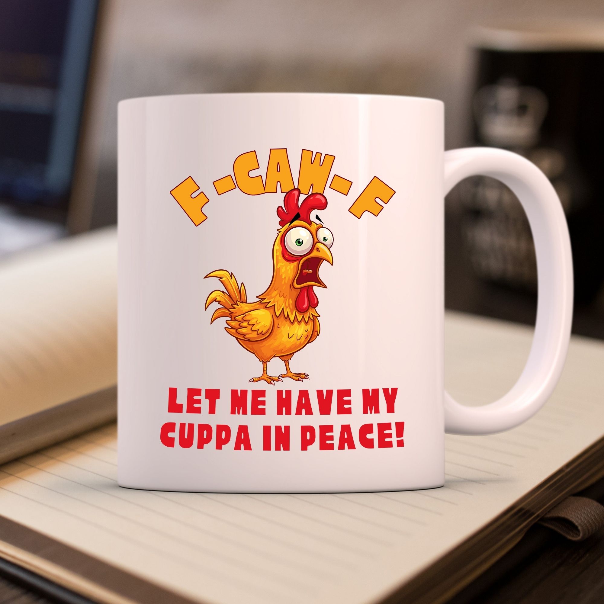 f-caw-f chicken or crow F-Caw-F mug