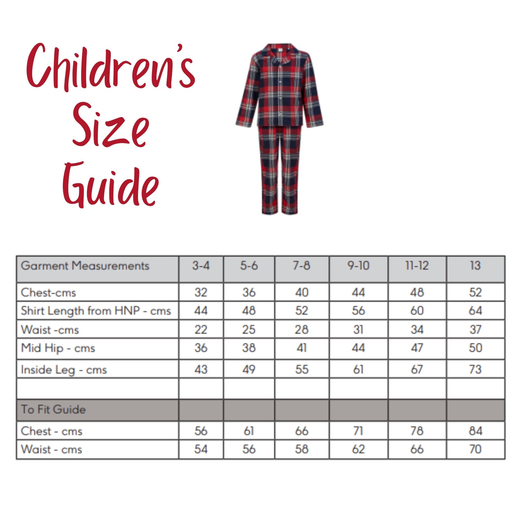 8 Matching Christmas PJs