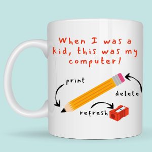 Life before computers mug