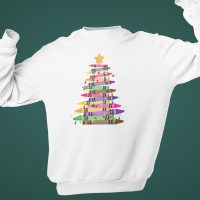 Crayon Christmas Tree Jumper