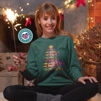 Crayon Christmas Tree Jumper