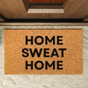 Still game inspired doormat painted with "home sweat home" (sic)