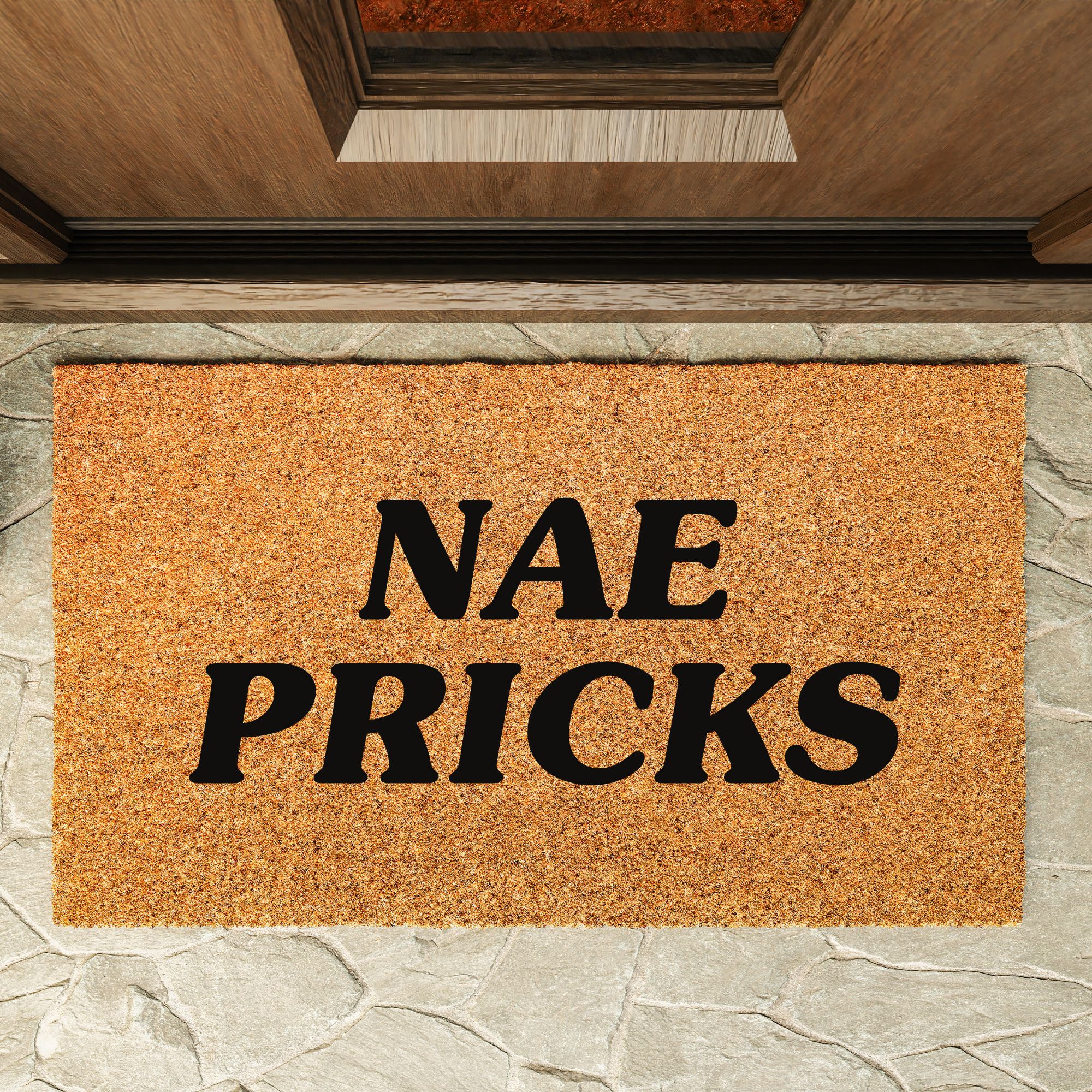 Still game doormat nae pricks Still game inspired doormat painted with "nae pricks"