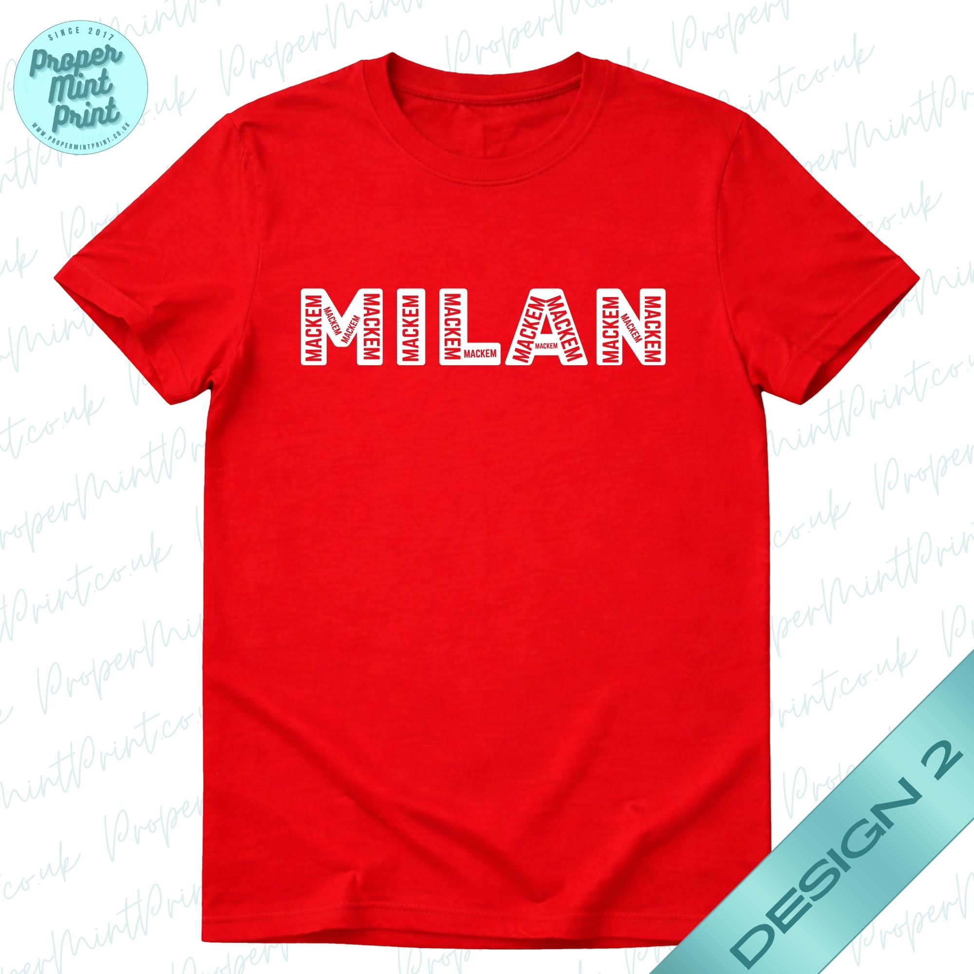 6 Mackem in Milan Tshirt -Various Styles