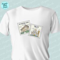 Mackem in Milan Travel Stamp Tshirt